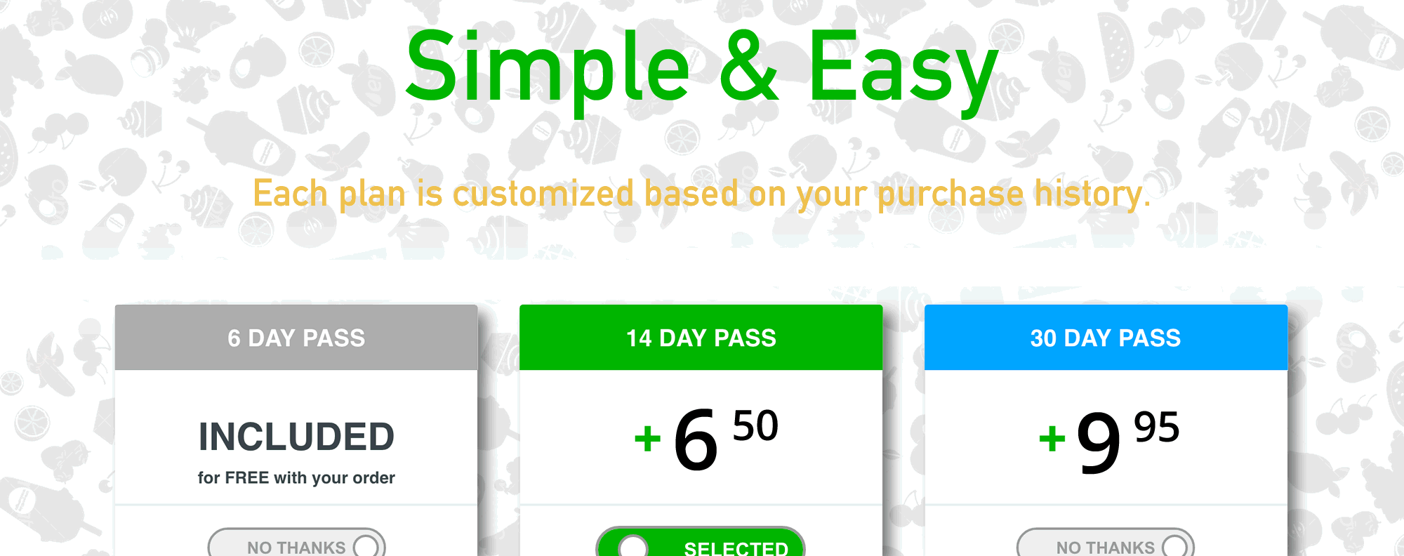 banner image delivery passport calculation demo